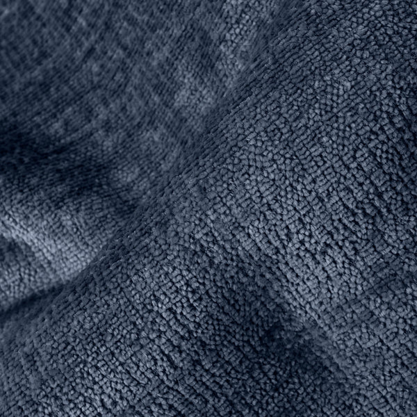 Nagy Lábtartó - Zsenília Sötétkék Fabric Close-up Image